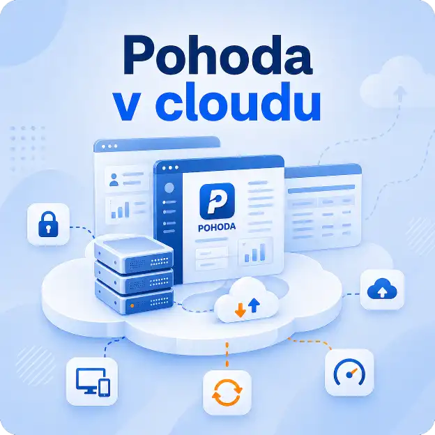 Pracujte odkudkoli a bez starostí. O aktualizace, zálohování i technické zázemí se postaráme my — bez dalších investic do hardwaru a softwaru. S cloudovou POHODOU bude vaše účetnictví jako v bavlnce.